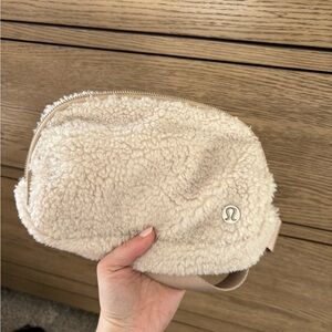 lululemon athletica Cream Sherpa Crossbody Bag